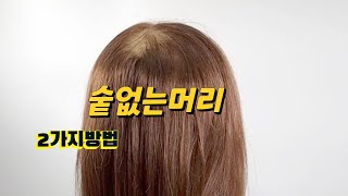 숱없는머리 데일리헤어 ~2가지방법  thin hair hairstyles