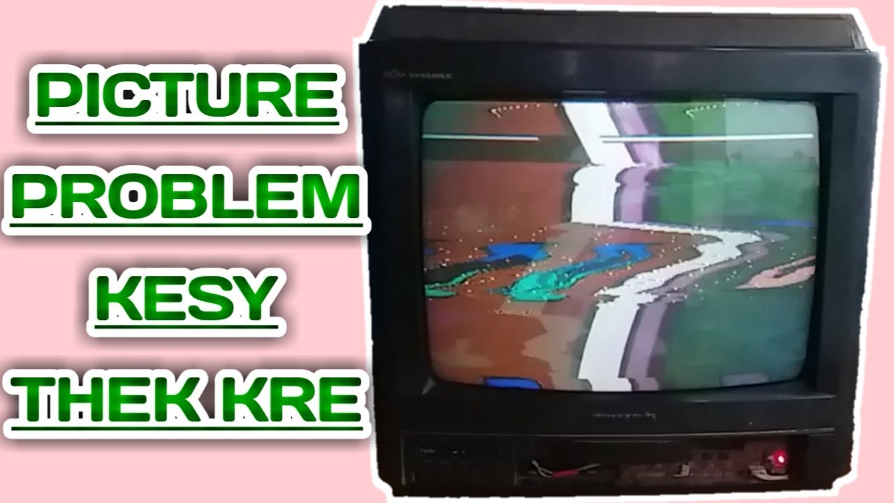 How to repair a crt tv pictures problems solve | tv picture problem fix