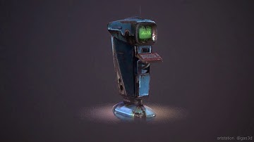 Fallout Terminal 3D Model Fan Art