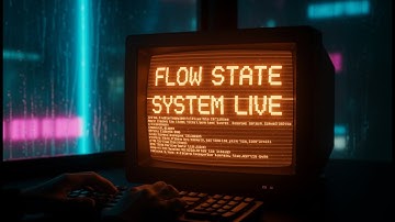 FLOW STATE CODING 🧠 | Dark Synthwave for Deep Focus (Mechanical Keyboard)