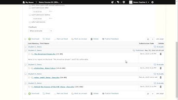 D2L v10.6 Instructor Tutorial: Dropbox - Assessing/Viewing & TurnItIn