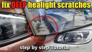 Headlight cover scratch