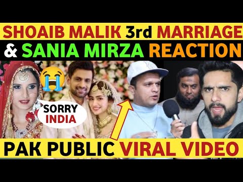 SHOAIB MALIK SANIA MIRZA DIVORCE, SHOAIB MALIK 3RD MARRIAGE , PAKISTANI PUBLIC REACTION ON INDIA