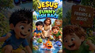 Jesus Joins a Crazy Fish Race 🤣 Animated Story😱