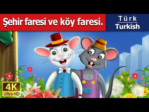 Şehir faresi ve köy faresi | The Town Mouse And The Country Mouse in Turkish | Turkish Fairy Tales