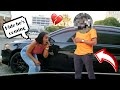 My boyfriend accidentally saw me going in a  bmw he got mad 