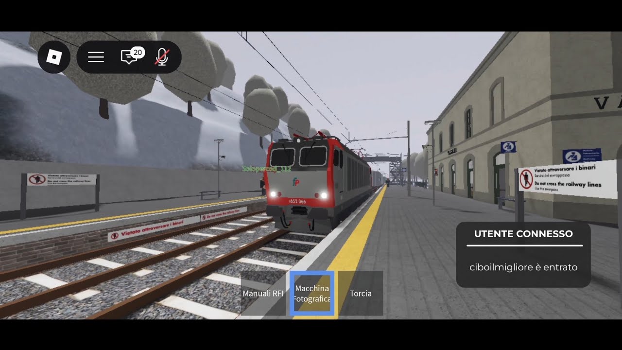 Treni invernali su italian railways roblox 