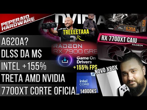 Resumão – Treta AMD e NVIDIA / Intel +155% / RX 7700XT Cortada / 7900 GRE / Super Res. Microsoft