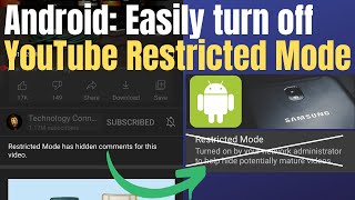 How to turn off YouTube Restricted Mode on Android on Public Wifi. Easy & free fix!