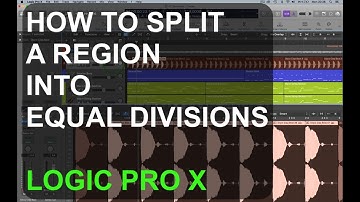 How to split a region in equal divisions : LOGIC PRO X : SINGLE FUNCTIONS