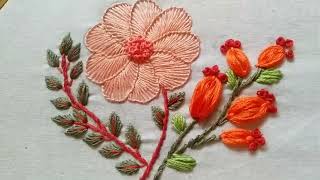 Amazing and easy flower hand embroidery design tutorial @Shokandhobbyembriodery-ld7jd