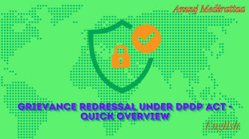 Grievance Redressal Under DPDP Act – Quick Overview, English Edition