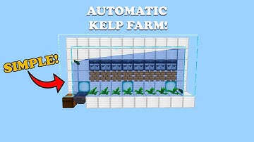 ✅ MOST EFFICIENT Automatic Kelp Farm Tutorial! | Minecraft Java 1.19.2!