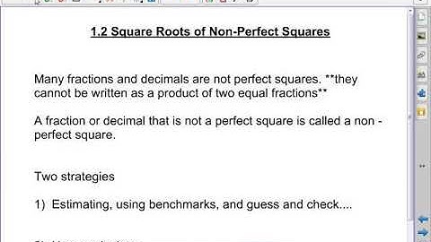 Math 9- 1.2 lesson (part 1) (Pearson Math Makes Sense)