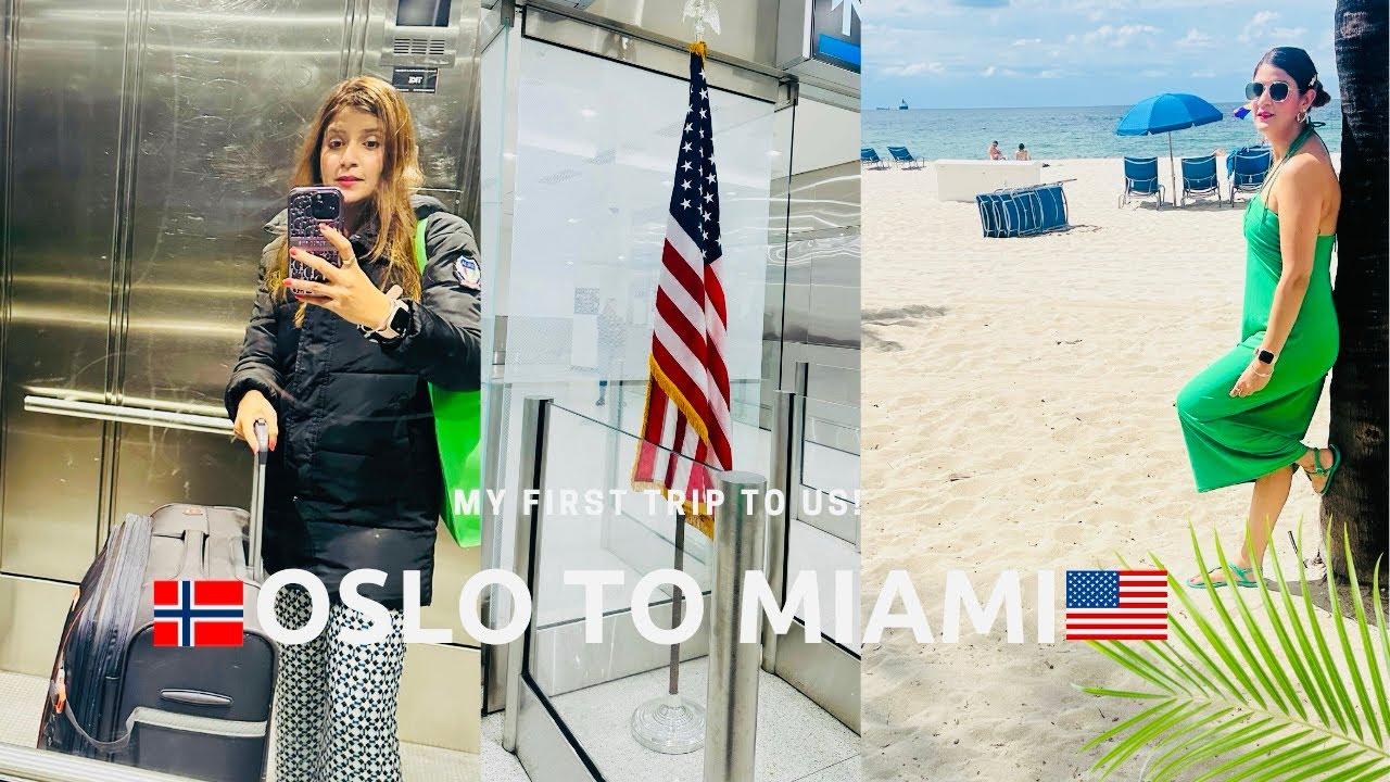MY FIRST TRIP TO US Oslo To Miami Travel Vlog Work Travels