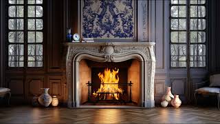 Spring Fireplace Ambience | Charming Fireplace Sounds in a Mediterranean-inspired Setting by Soothing Ambience 203 views 1 month ago 3 hours