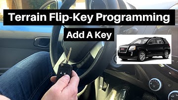 How To Program A GMC Terrain Flip Key Remote Fob 2010 - 2017 DIY Add A Flip-Key Tutorial