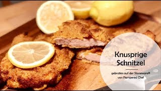 Knusprige Schnitzel von der Stoneware®️ von Pampered Chef®️ - "James", großer Ofenzauberer