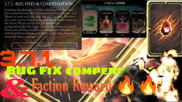 Mk Mobile. 3.7.1. BUG FiXEX & COMPENSATION  😎 And Faction War Pack Opening 🔥🔥🔥