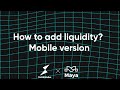 How to add liquidity to Maya Liquidity Auction through THORWallet? - Mobile version