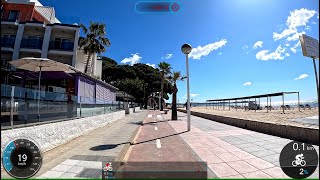 Sunshine Beach Indoor Cycling Workout Cambrils Spain Garmin 4k Video