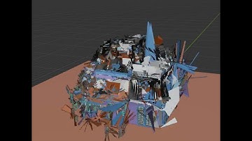 Polygon Unfolding/House Construction E - Blender Geometry Nodes 3.4