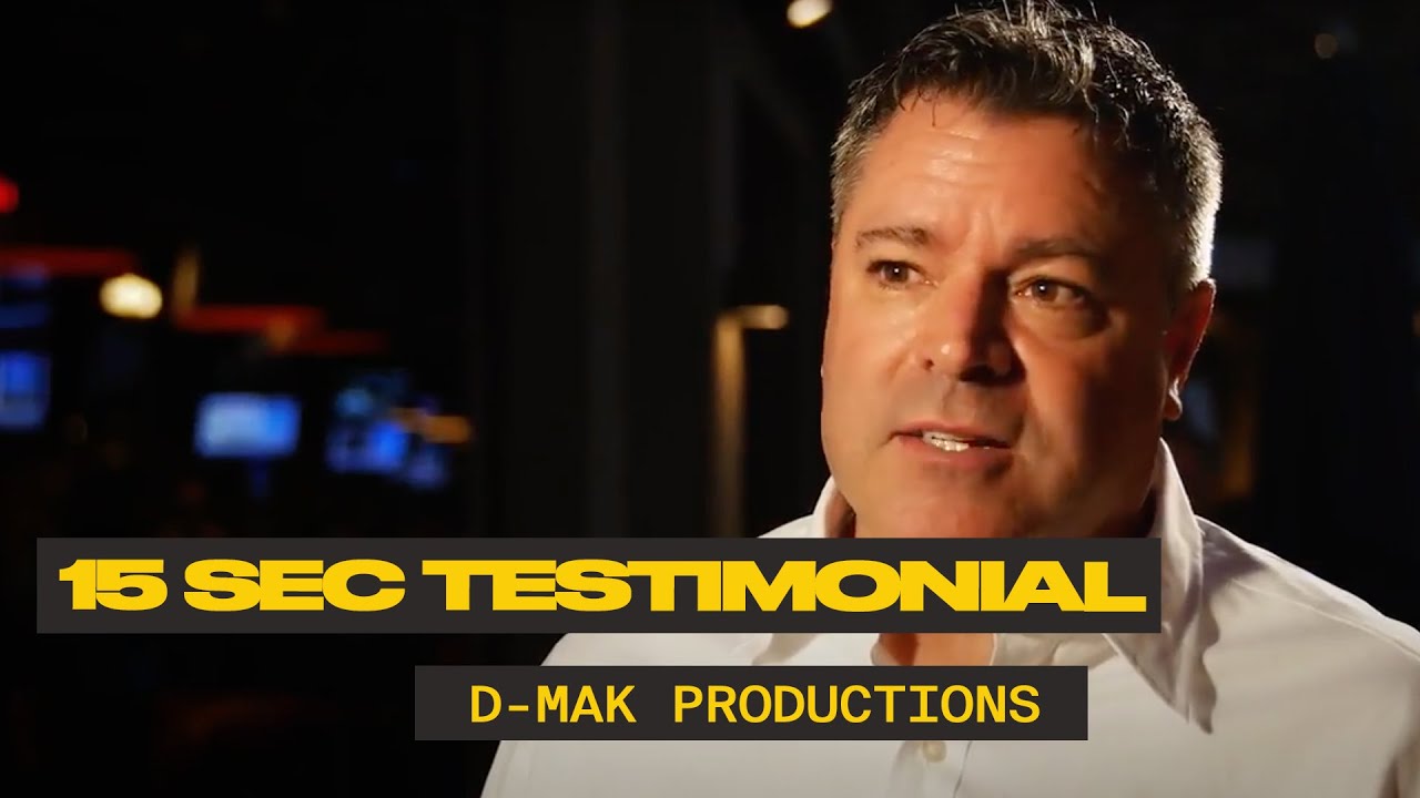 15 Sec Testimonial Video by D Mak Productions 2