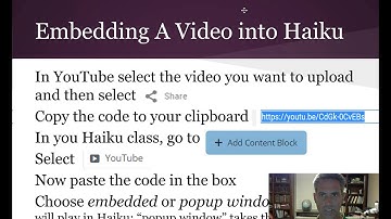 How to Embed a Video into Haiku