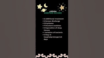 ASEPSIS SCORE surgery