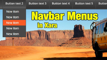 Navbar Menu Tutorial for Xara Web Designer / Designer Pro