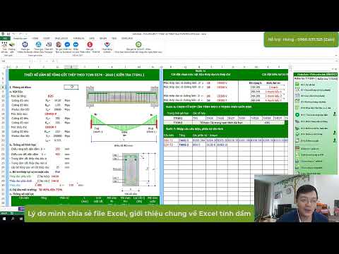 Lý do mình chia sẻ Excel tính Dầm BTCT, giới thiệu chung về cách sử dụng Excel tính Dầm BTCT