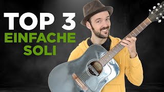 Lerne 3 GITARREN SOLI in 1 Tutorial: When I Come Around, Wonderful Tonight und Can&#39;t Stop