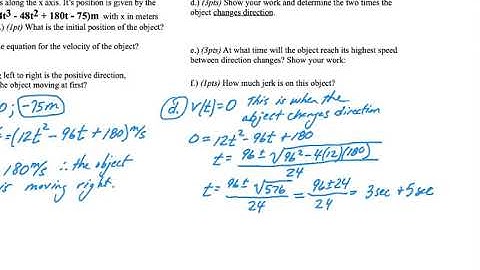 Askey Physics -- PhySP20 --  Derivatives of a 3rd Order Kinematic