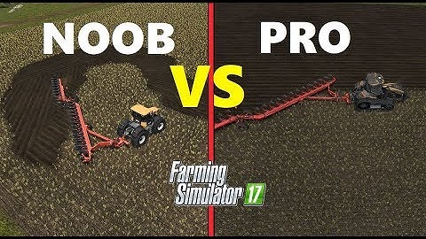 Farming Simulator 17 : NOOB VS PRO!!! -Farmer Comparison - PLOWING