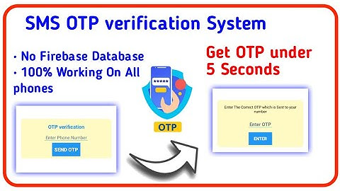 How to make SMS OTP verification system in Sketchware Pro