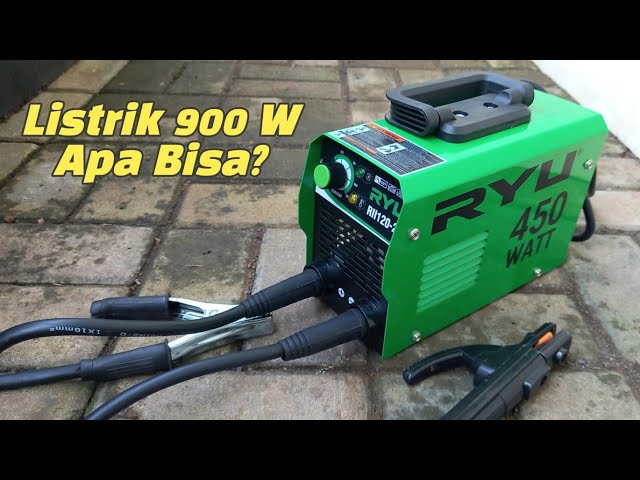 Review & Cara Menggunakan Mesin Las Listrik RYU 450 Watt IGBT 120A RII120-2 class=