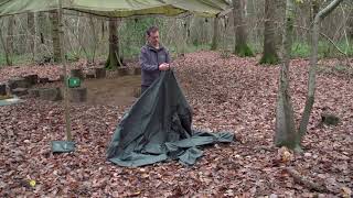 Forest School Skills - Putting Up a Shelter Sheet