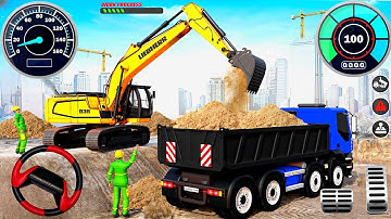 City Road Builder Construction JCB 3D #2 - Highway Excavator Loading Simulator - Android GamePlay