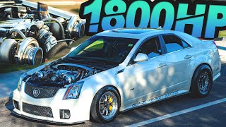 1800HP Turbo CTSV on the Street! 427ci LSX on 40PSI (TWIN 76MM TURBOS)