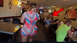 Seriously?... Does this happen in all pizza shops? Wife VLOG Try-on