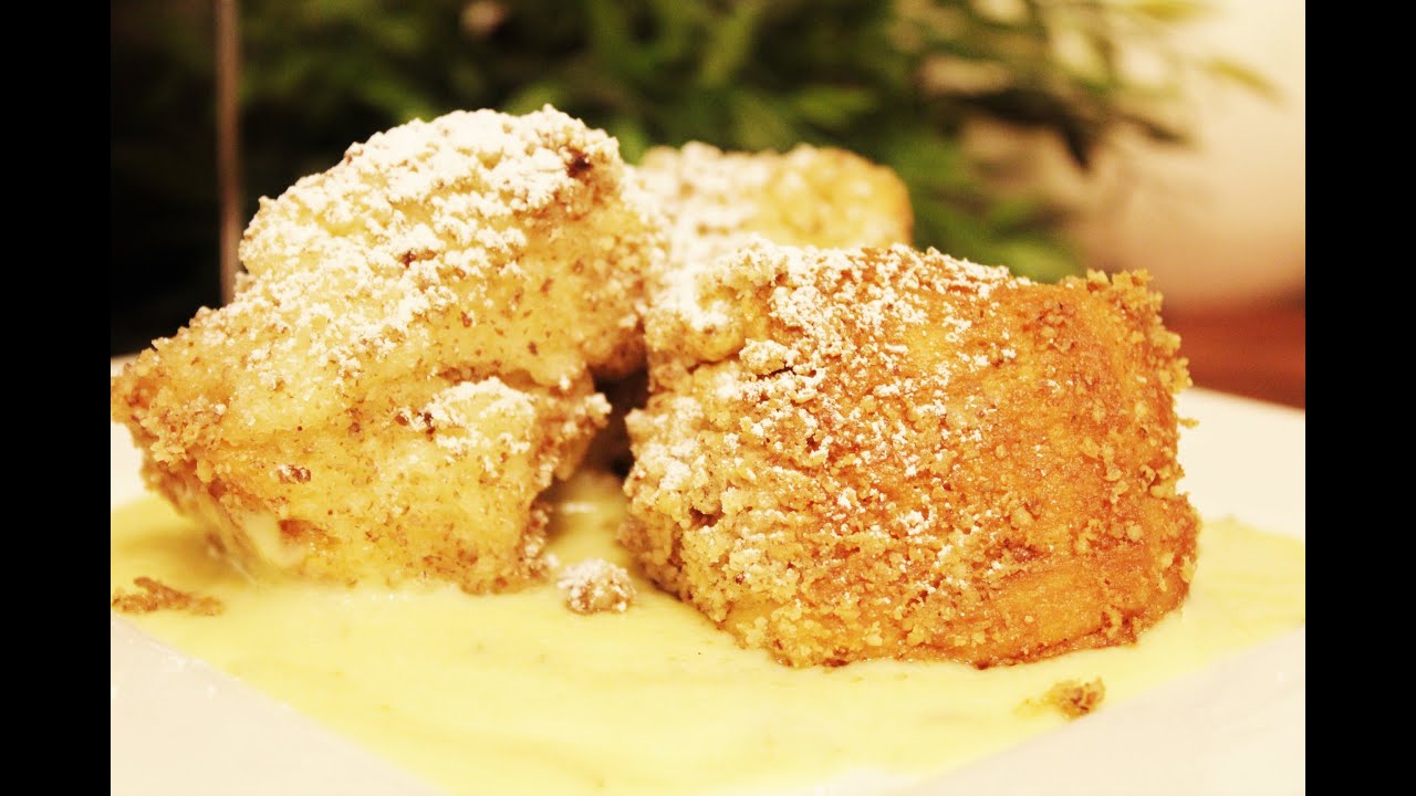 Golden Galushka With Vanilla Custard Aranygaluska Vanilia Sodoval Youtube