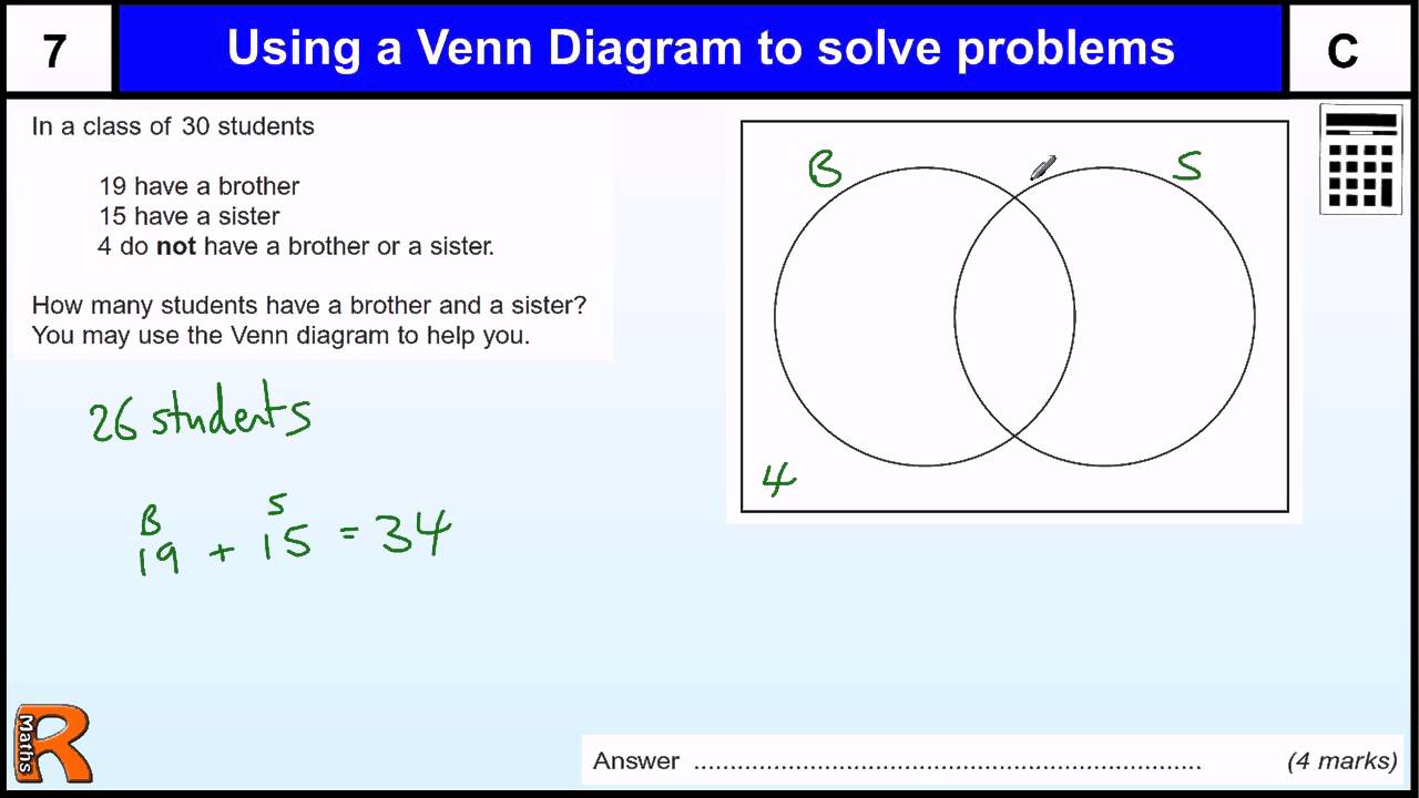 Venn Diagram To Solve A Problem GCSE Maths Revision Exam Paper Practice Venn Diagram To Solve A Problem GCSE Maths Revision Exam Paper Practice