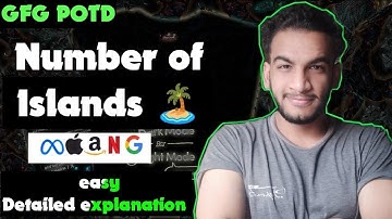 Find the number of islands | gfg potd | 05-04-25 | GFG Problem of the day