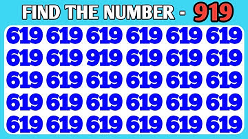 Can You Find Odd Numbers and Letters? | Spot the Optical Illusion | How Good Are Your Eyes | Ep. 55