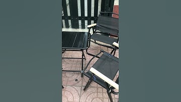 Bộ ghế xếp lưới tay gỗ cafe kết hợp bàn lá sắt xếp đen siêu bền và rẻ #0779460468 #bànghếsânvườn