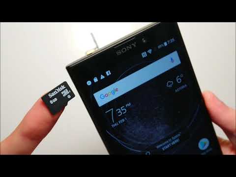 Video: Wie legt man eine SIM-Karte in ein Sony Xperia l1 ein?