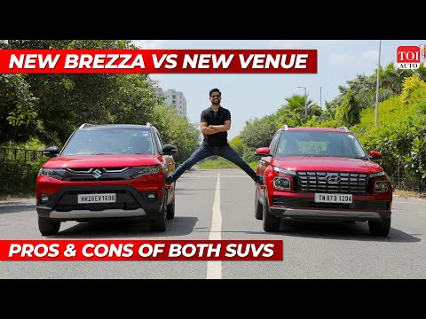 2022 Maruti Suzuki Brezza vs 2022 Hyundai Venue: Things to know before buying them | TOI Auto