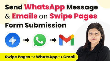 Send Automated WhatsApp Message & Emails on Swipe Pages Form Submission