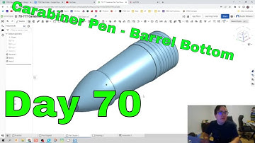 Carabiner Pen Top-Down (pt1) - Day 70 of 100 OnShape Journey