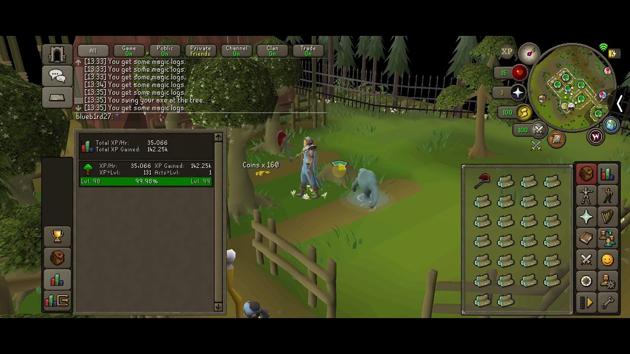 99 woodcutting! 